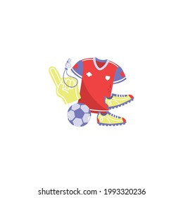 Soccer Icon Isolated On White Background 