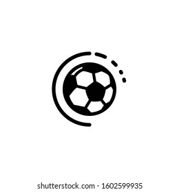 Soccer icon. Line design template