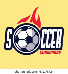 soccer icon logo badge vector