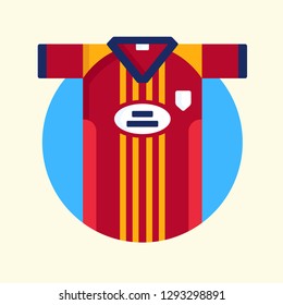 Soccer Icon Rounded Vector Graphic Download Template Modern