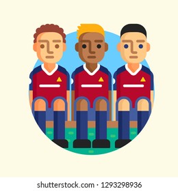 Soccer Icon Rounded Vector Graphic Download Template Modern