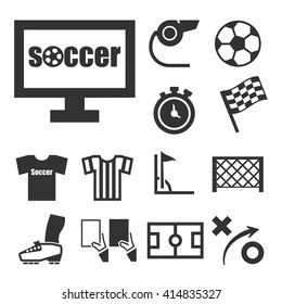 soccer icon set