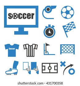 soccer icon set