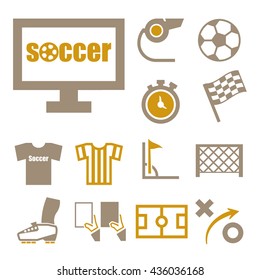 soccer icon set