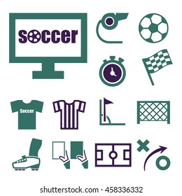 soccer icon set
