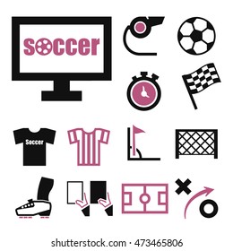 soccer icon set