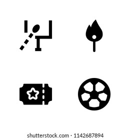 soccer icon set. american football, match and football vector icon for graphic design and web