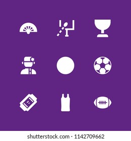 soccer icon set. russian, fan and sport shirt vector icon for graphic design and web