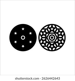 Soccer icon set Vector illustration of a ball. Isolated on a blank, editable background.