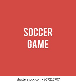 soccer icon. sign design. red background