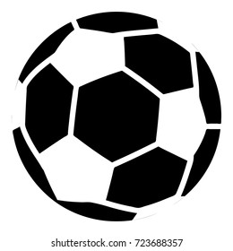 Soccer icon. Simple illustration of soccer vector icon for web