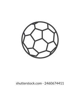 Conjunto de iconos de fútbol. Diseño de Vector de fútbol. Símbolo de bola de fútbol clásico.