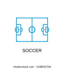 Soccer icon. Soccer symbol. Flat design. Stock - Vector illustration