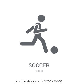 Soccer icon. Trendy Soccer logo concept on white background from Sport collection. Suitable for use on web apps, mobile apps and print media.