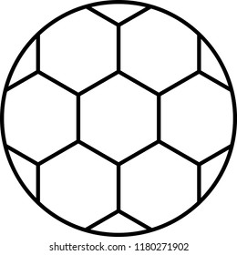 Soccer Ball Vector Contours Football Stock Vector (Royalty Free) 331519127