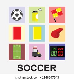 soccer icon vector illustration