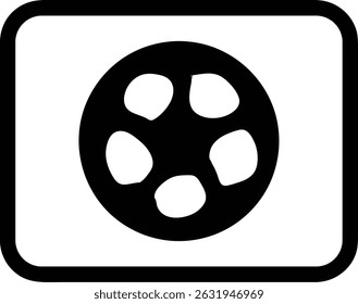 Fußballsymbol, Vektor einzeln auf Weiß