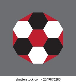 soccer icon vector, used for logo, isolated on white background.