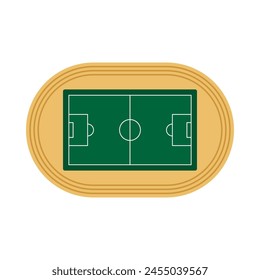 Soccer icons with referees objects, goal, trophy, ball, boots. Soccer support team and fan elements vector illustration