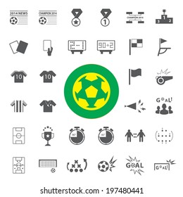 Soccer Icons set