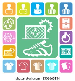 Soccer Icons set. Illustration eps10
