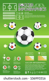 soccer info graphic vector