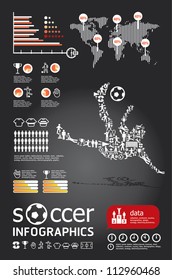 soccer  infographic vector