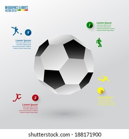 soccer infographics template