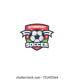 Soccer inter sport logo vector