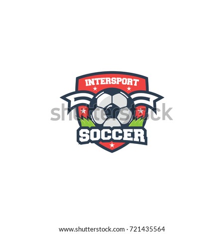 Soccer inter sport logo vector