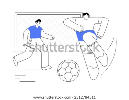 Soccer isolated cartoon vector illustrations. Young sporty college student playing soccer, running with the ball across the field, teenager active lifestyle, football team vector cartoon.