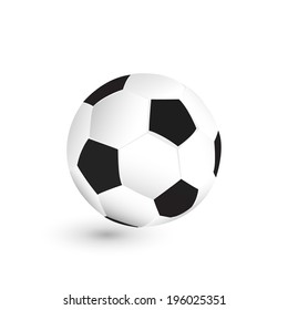 Soccer isolated on white background