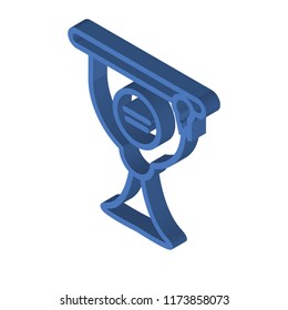 Soccer isometric left top view 3D icon