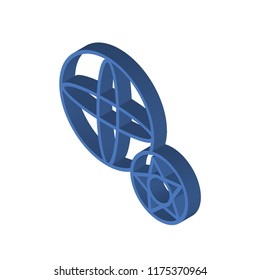 Soccer isometric left top view 3D icon