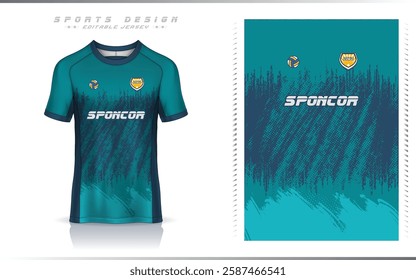 Soccer jersey Design for football club uniform front view sports template