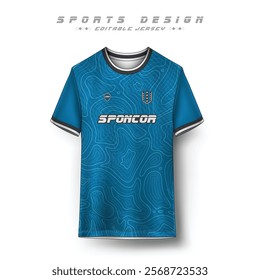 Soccer jersey design front and back short sleeve sports sublimation vector Template