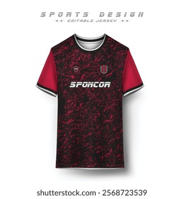 Soccer jersey design front and back short sleeve sports sublimation vector Template