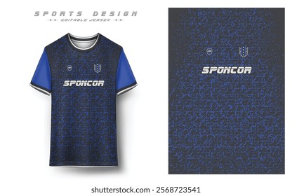 Soccer jersey design front and back short sleeve sports sublimation vector Template