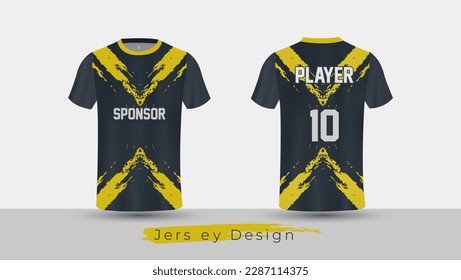 Soccer jersey design, Gaming T Shirt Jersey template	