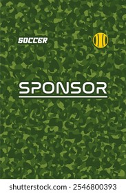 Soccer jersey design patern for sublimation