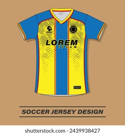 Diseño de camiseta de fútbol para sublimación de impresión