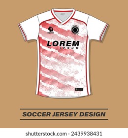Soccer jersey design for print sublimation