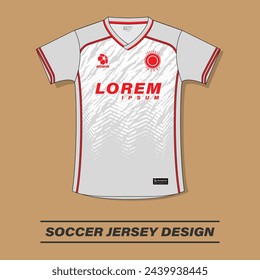 Soccer jersey design for print sublimation