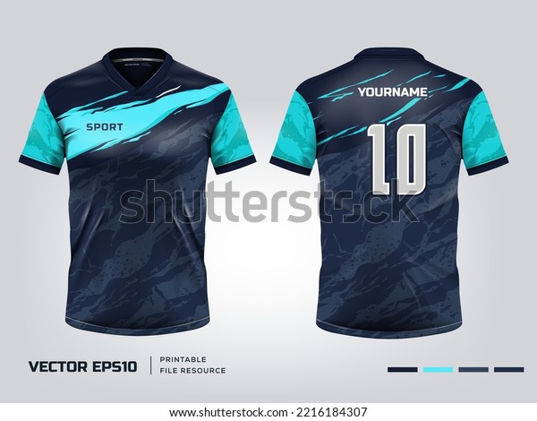 Soccer Jersey Design Printable File Eps10 Stock Vector (Royalty Free ...