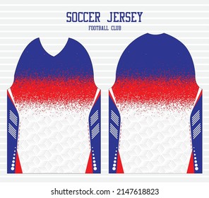 Soccer jersey design for sublimation