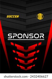 Soccer jersey design for sublimation