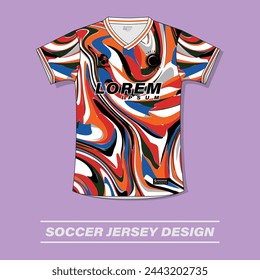 Soccer jersey design for sublimation