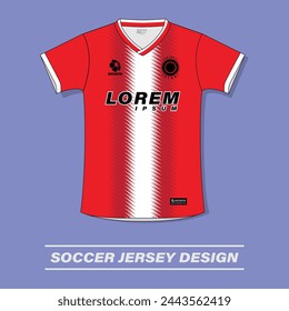 Soccer jersey design for sublimation