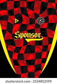 Diseño de jersey de fútbol para sublimación