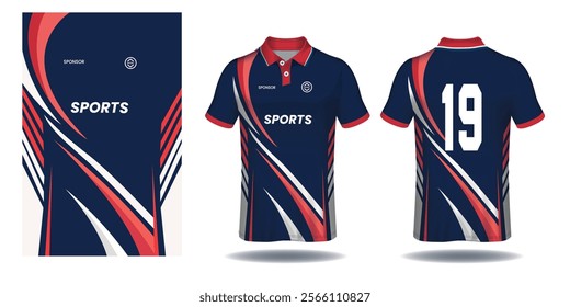 Soccer jersey design for sublimation